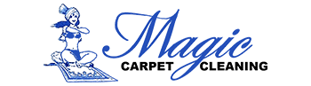 A green background with blue lettering that says maye carpet.